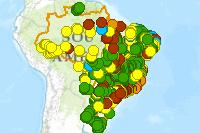 Mapa das Outorgas de Direito de Uso de Recursos Hídricos - ANA